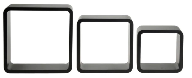 Étagères Murales Cubiques Modulaires Incubo - Lot De 3 Cubes Violet, Neuf