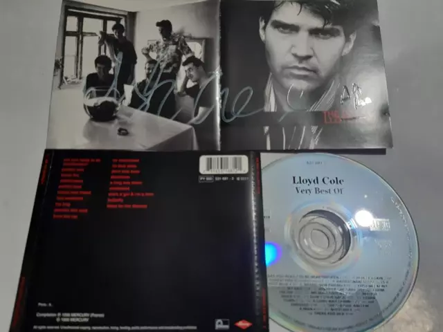 LLOYDE COLE autograph cd THE BEST OF signed live concert collectors