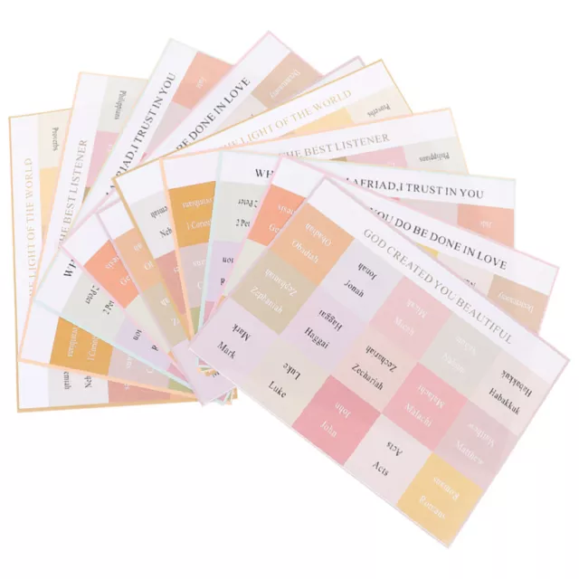 10 Sheets Bible Index Tabs Adhesive Tabs Bible Study Tabs Small Bible Stickers