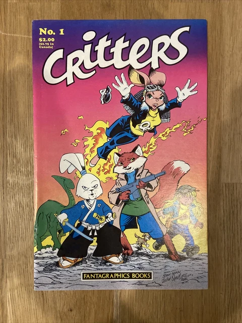 Critters #1 Early Appearance of Usagi Yojimbo Fantagraphics Books 1986