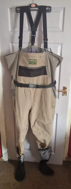 Orvis Pro Guide 3 Waders XL 12-13 Stocking Foot In Good Condition