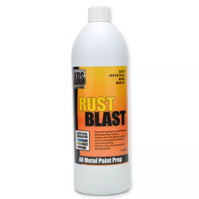 KBS Rustblast 1 Litre metal treatment rust remover  corrosion cleaner etch