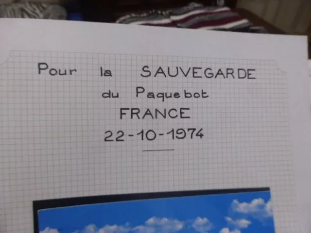 C P A Pour La Sauvegarde Du Paquebot France22/10/1974