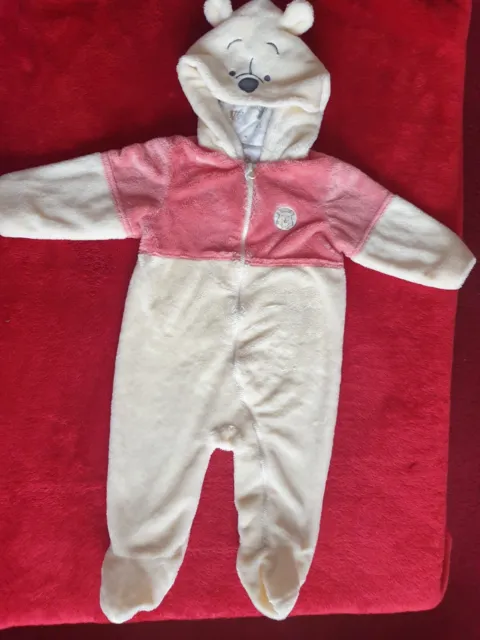 Baby Girls  Or Boys Disney Winnie The Pooh Sleepsuit Size 3-6 Brand Primark.