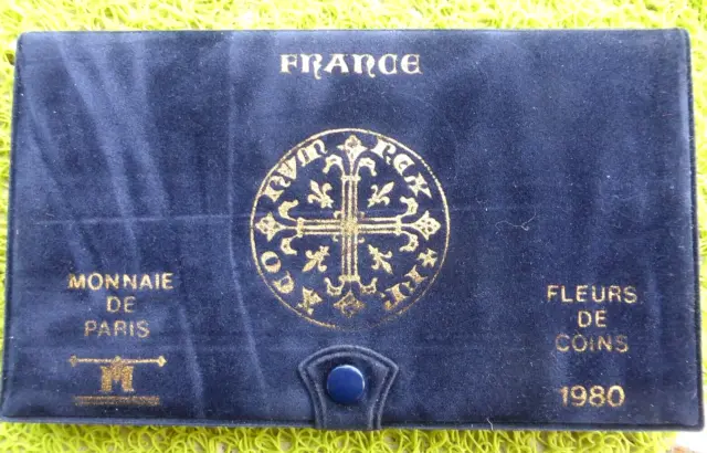 Joli Coffret 1980 Fdc Complet Avec La 50 Francs Hercule, Série Fleur De Coin.