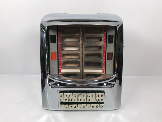 Seeburg V-3WA Wall-O-Matic Remote 200 Select Jukebox Chrome Wallbox (As Is)
