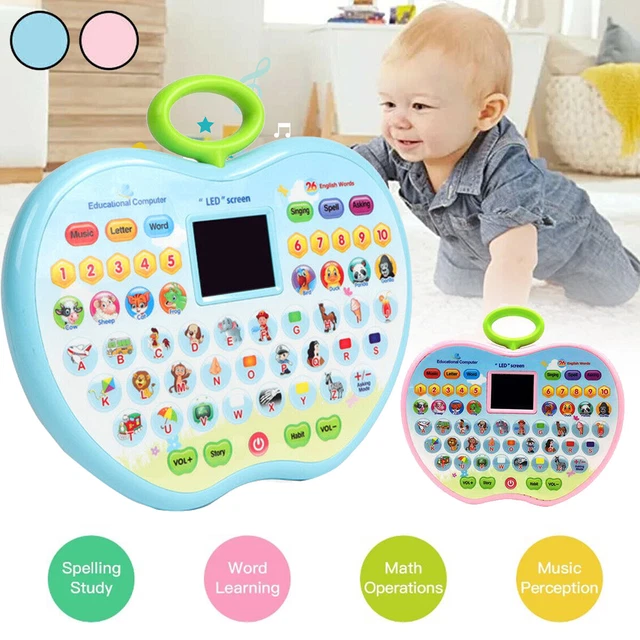 Early Educational Learning Tablet Toys Kids LED English Learning Reading Machine