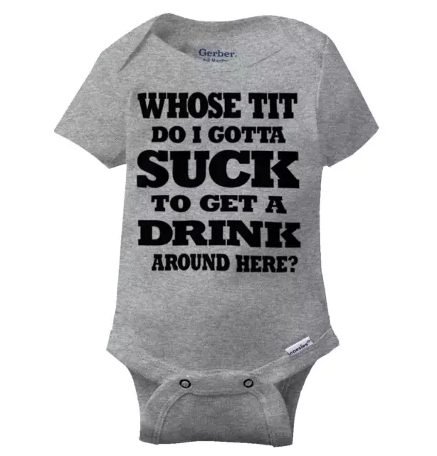 Get A Drink Funny Breatsfeeding Shower Gift Baby Boys Infant Romper Newborn