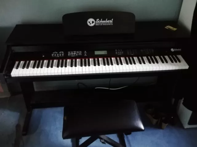 Elektrisches Keyboard digitales E Piano 88 Tasten Klavier Anfänger USB schwarz