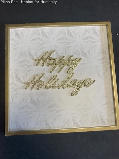 Wooden "Happy Holidays"Sign