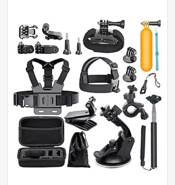 KIT ACCESSORI PER ACTION CAM GoPro HERO 11 10 9 8 BLACK