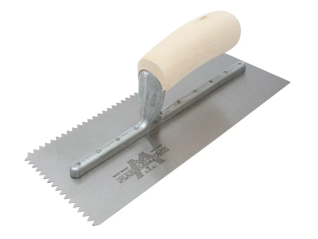 Marshalltown M701S Entaillé Truelle V 0.5cm en Bois Anse 11 X 4.1.3cm M/T701s