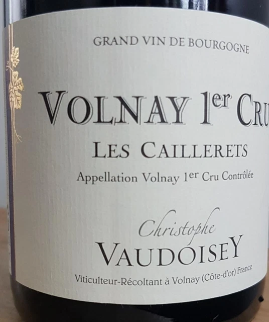 Volnay 1er cru Christophe VAUDOISEY "Caillerets" 2020