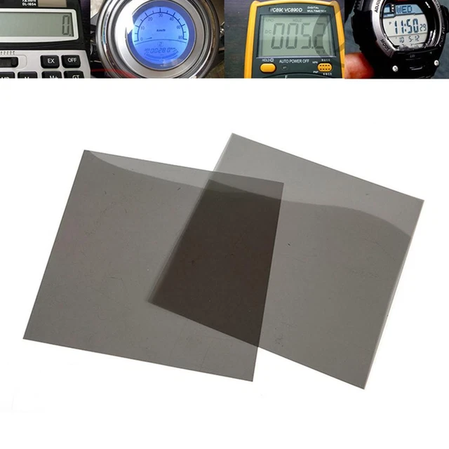 Polarizing Horizontal Polarizer Film Watch Calculator LCD Display Repair Film: