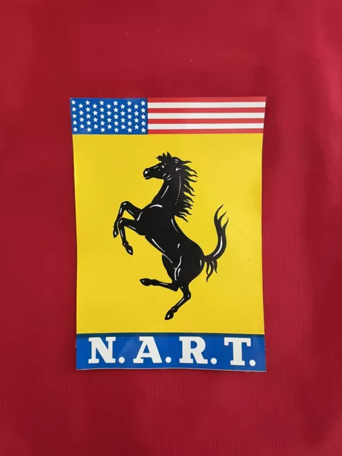 Ferrari NART N.A.R.T. Luigi Chinetti  Sticker Autocollant Adesivo Club