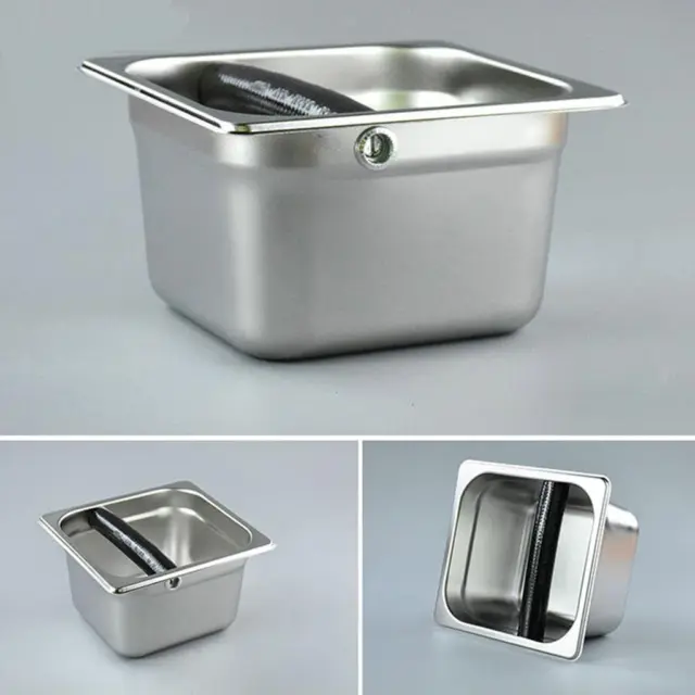 Stainless Steel Coffee Box with Handle for Espresso