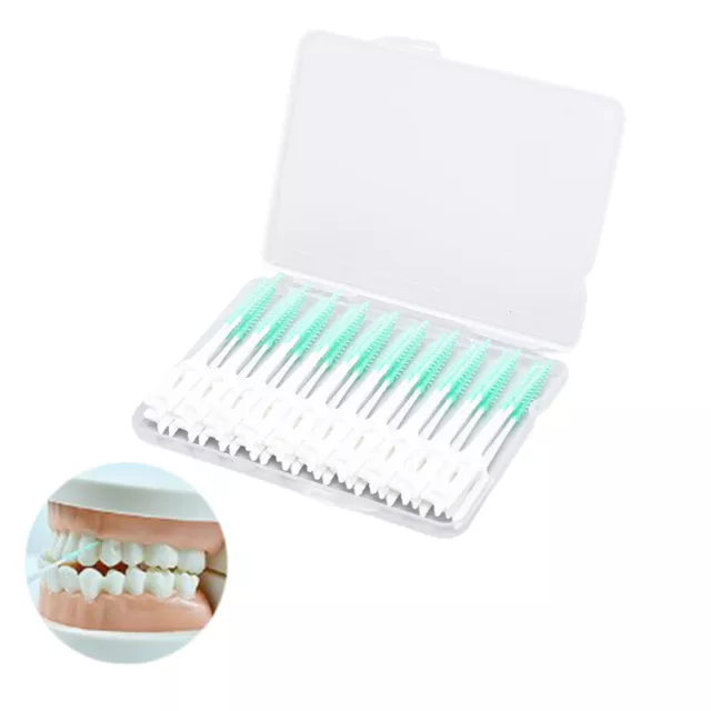 Cepillo de palo de dientes interdental 40 piezas selecciones de cuidado de limpieza oral dental BruZZITSJDE