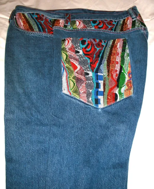 coogi  Authentic Australian Embroidered jeans Size 46 inch Waist