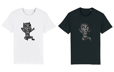 Kids BABY BLACK PANTHER T-Shirt Marvel Comic Funny Cool Gift For Superhero Fans