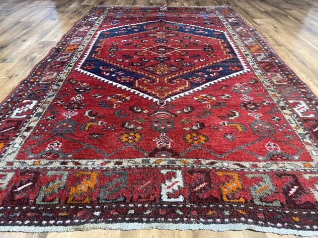 Handgeknüpfter Perser Orientteppich Malayer Bidjar Hamedan Old Carpet 220x130cm