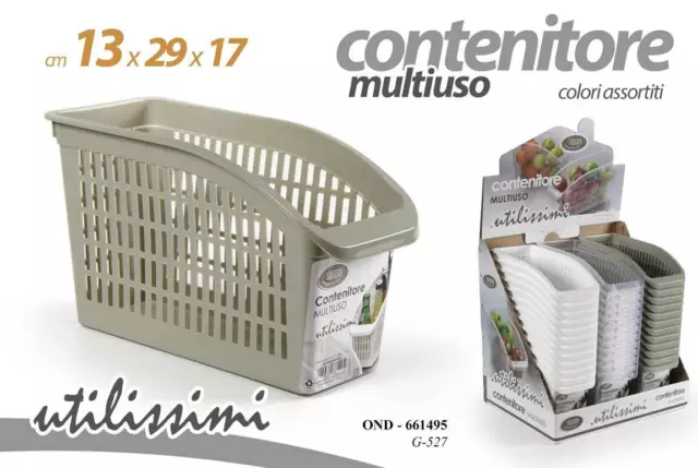 Cestino Multiuso Cucina Porta Oggetti Casa 13*29*17 Cm 3 Colori Ond-661495