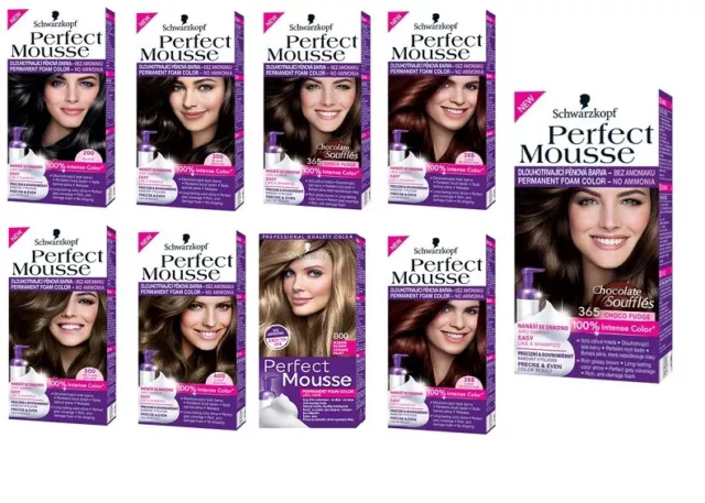 Schwarzkopf PERFECT MOUSSE Hair Color Ammonia Free  Shades