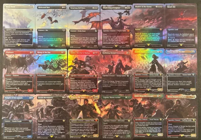 Magic MTG  Lord of the Rings Battle of the Pelennor Fields Set Scene Foil ExtArt