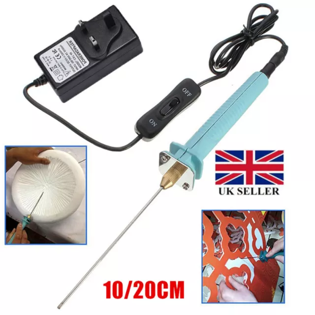 Electric Foam Cutter Pen Polystyrene Hot Wire Styrofoam Cutting Pen Gun Tool UK