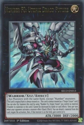 Number F0: Utopic Draco Future - KICO-EN013 - 1st Ed. NM  - Ultra Rare - YuGiOh!