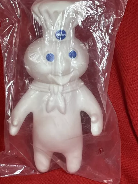 Pillsbury Doughboy Poppin Fresh 7" Vinyl Doll with Swivel Head 1995 NEW sealed