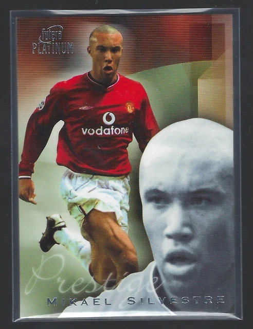 (レア！) Mikael Silvestre / 2001 Upper Deck Manchester United auto Gold 23/27 シルヴェストル 直筆サインカード フランス代表 UD FOOTISTA 変換済み 02-03 LEミカエル・シルヴェストル-アーセナルベース販売・買取専門店　フルアヘッド