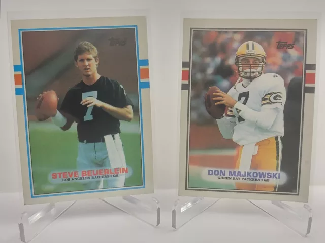 1989 Topps Rookie Quarterback Lot - 5 Cards
