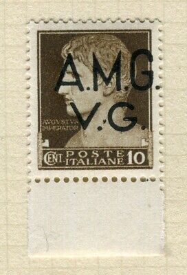 ITALY VENEZIA GIULIA; 1940s early AMG VG Optd. issue Mint hinged 10c. value