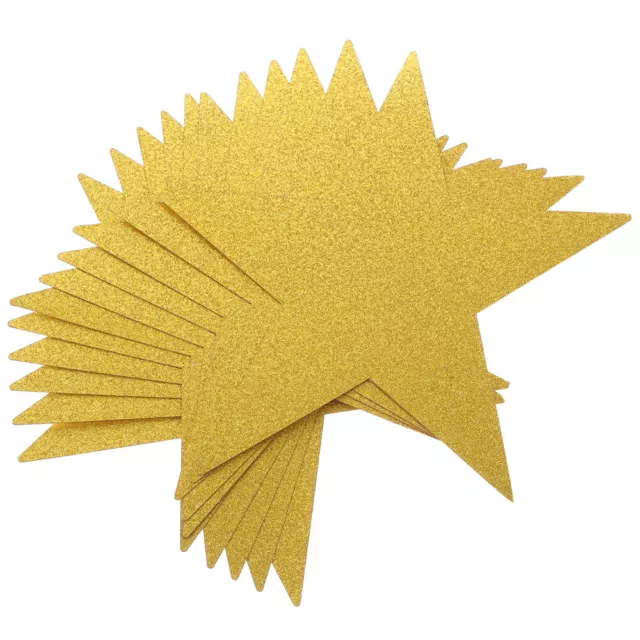 20 Sterne Papierausschnitte DIY Deko Hochzeit Party Gold