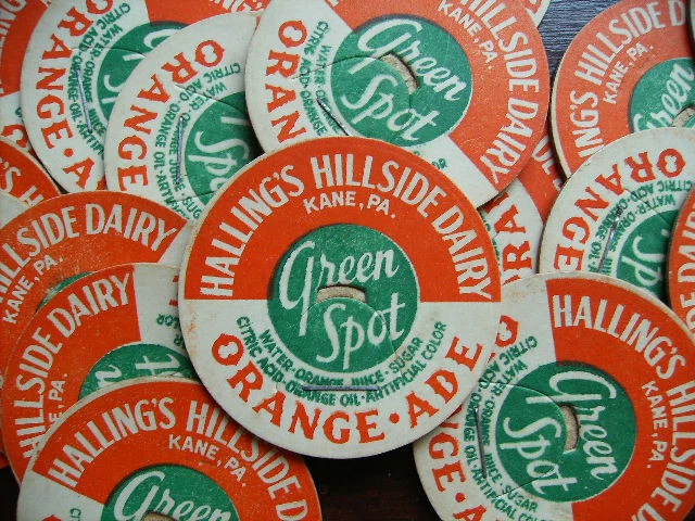 Twenty Halling's Hillside Dairy Kane Pa Milk Bottle Caps