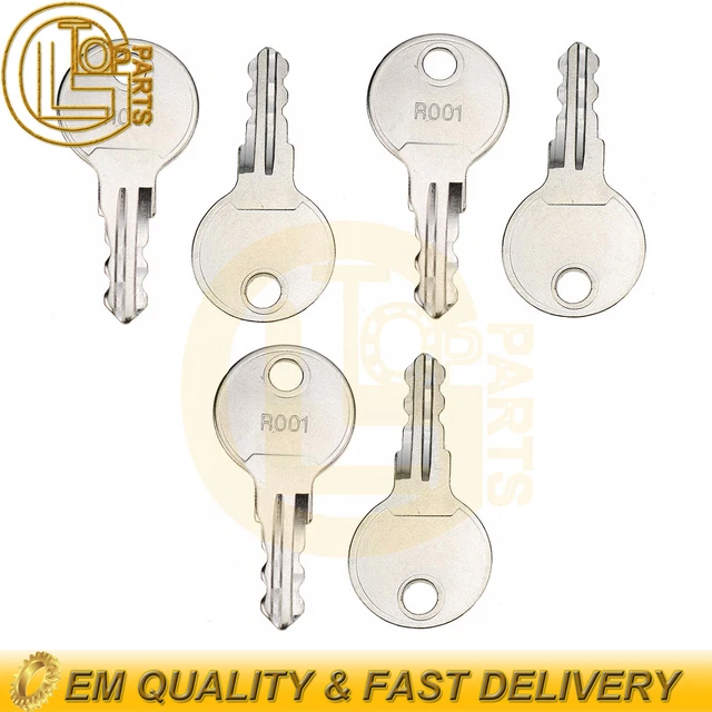 6 PCS For Southco R001 PRE-CUT RV Trailer Baggage Door Keys