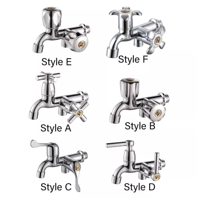 Wall Mounted Tap G1/2 Mixer Tap Bathroom Faucet for Bathroom Lawn Laundry