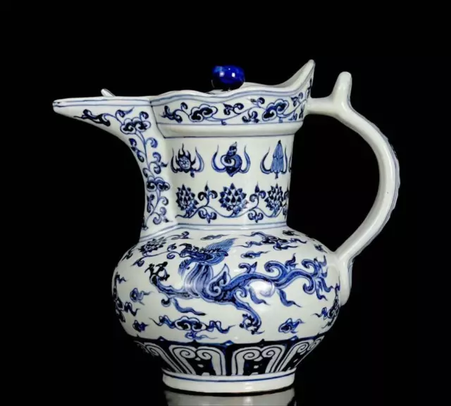 Old Chinese Blue & White Porcelain Pot And Xuande Marked (X61)