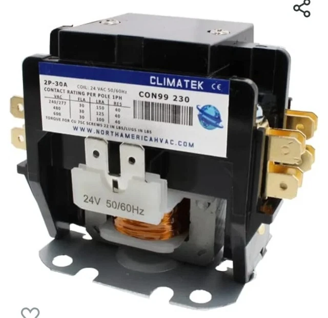 Replacement for Goodman Single Pole / 1 Pole 30 Amp Condenser Contactor B1360321