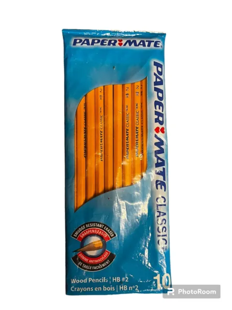 Paper Mate American Classic Wood Pencils 10 Count HB #2 USA NEW