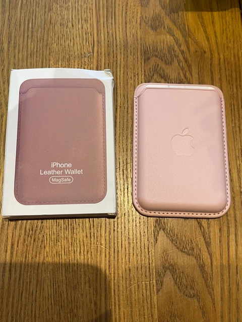 APPLE LEATHER WALLET W/ MAGSAFE ACCESSORY FOR IPHONE 14 13 12 - 1ST GEN - Pink