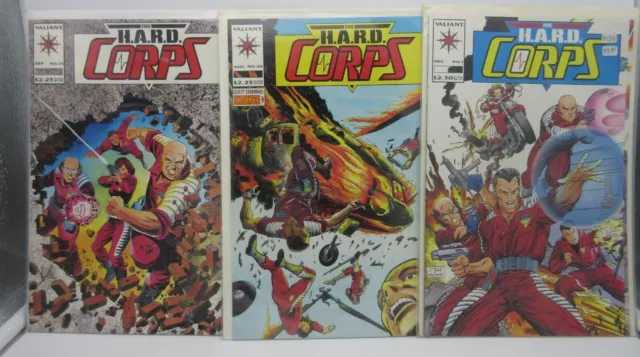 The HARD Corps #1,20,21 (1992) VF/NM Jim Lee Cover, Valiant, H.A.R.D., Harbinger