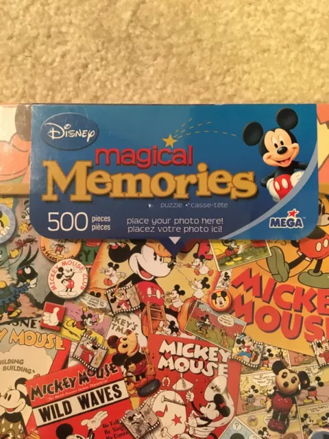 Disney Mickey Mania 500 Pcs Jigsaw Puzzle Photo Picture Frame Magical Memories 2