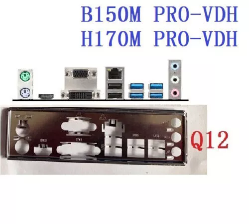 Backplate For MSI B150M PRO-VDH, H170M PRO-VDH Motherboard IO Shield plate i/o