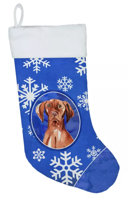 Vizsla Winter Snowflakes Christmas Stocking CK3915CS