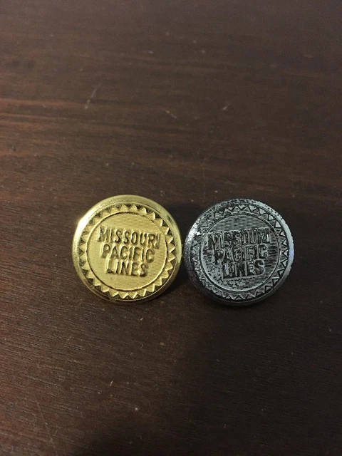 Railroad Missouri Pacific Lines Buttons 7/8"