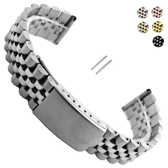 Jubilee Stainless Steel Watch Strap Band Replacement Wrist Bracelet 18mm-22mm