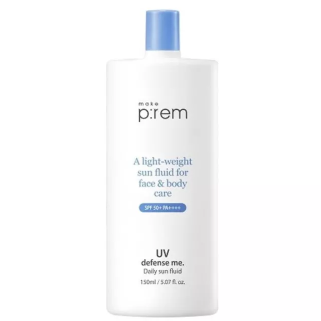 Make Prem UV Defense Me Daily Sun Fluid 150ml SPF50+ Sunscreen korea Sunblock