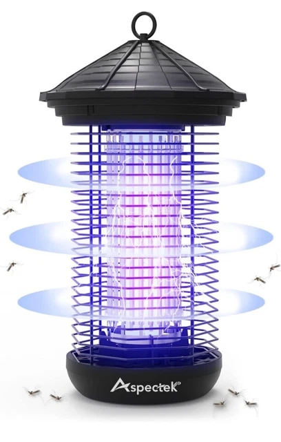 ASPECTEK Bug Zapper 20 W Zanzare elettrico, assassino insetti luce UV