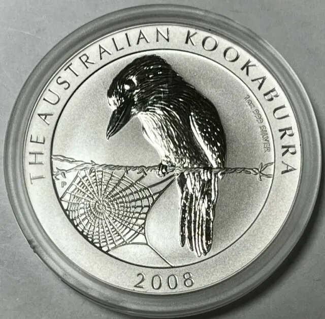 AUSTRALIA - Kookaburra - One Dollar - 2008 - One Ounce .999 Silver